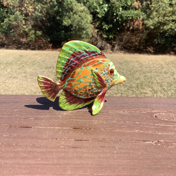 Jay Strongwater Swarowski Jeweled Tang Tropical‎ Fish Collection Figurine RARE - Picture 3 of 11